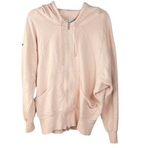 Adidas by Stella McCartney Vapour Pink Performance Zip Hoodie Y2K Vintage 2007